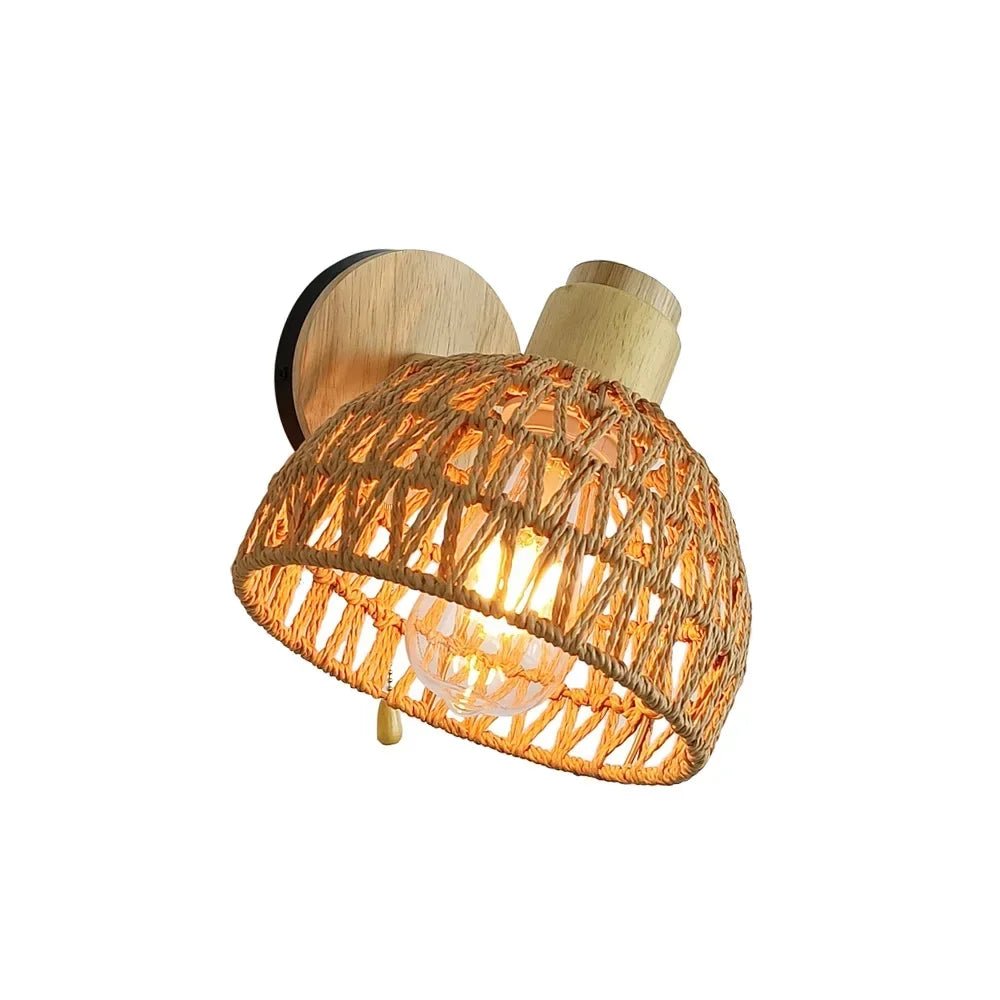 Rattan Wall Lamp - Caleto