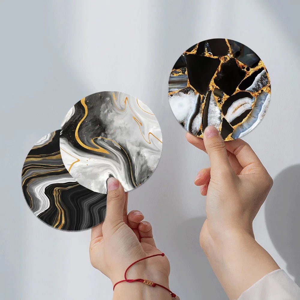 Marble Ceramic Coasters - Caleto