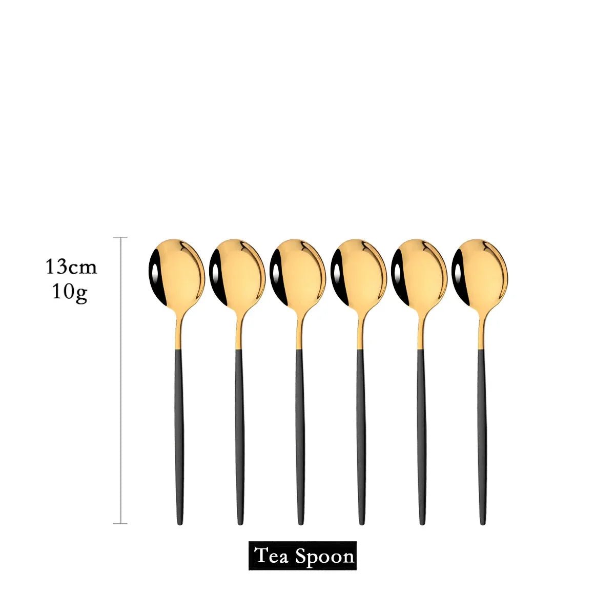 Gold Stainless Spoon Set - Caleto