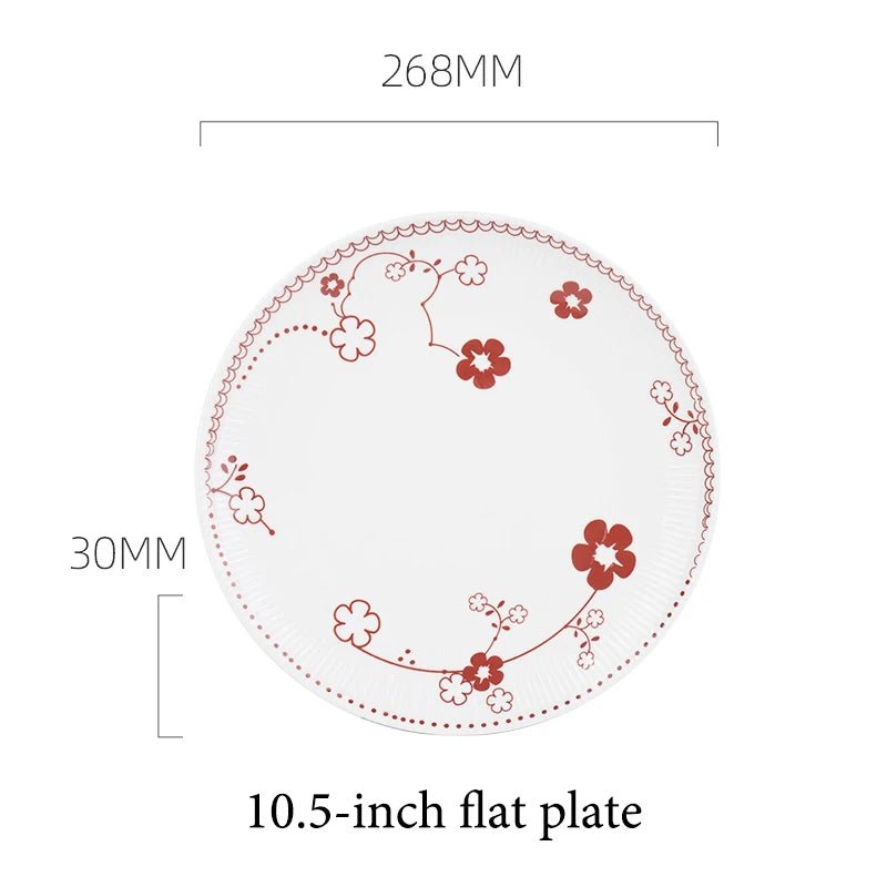 Floral Ceramic Dinner Set - Caleto