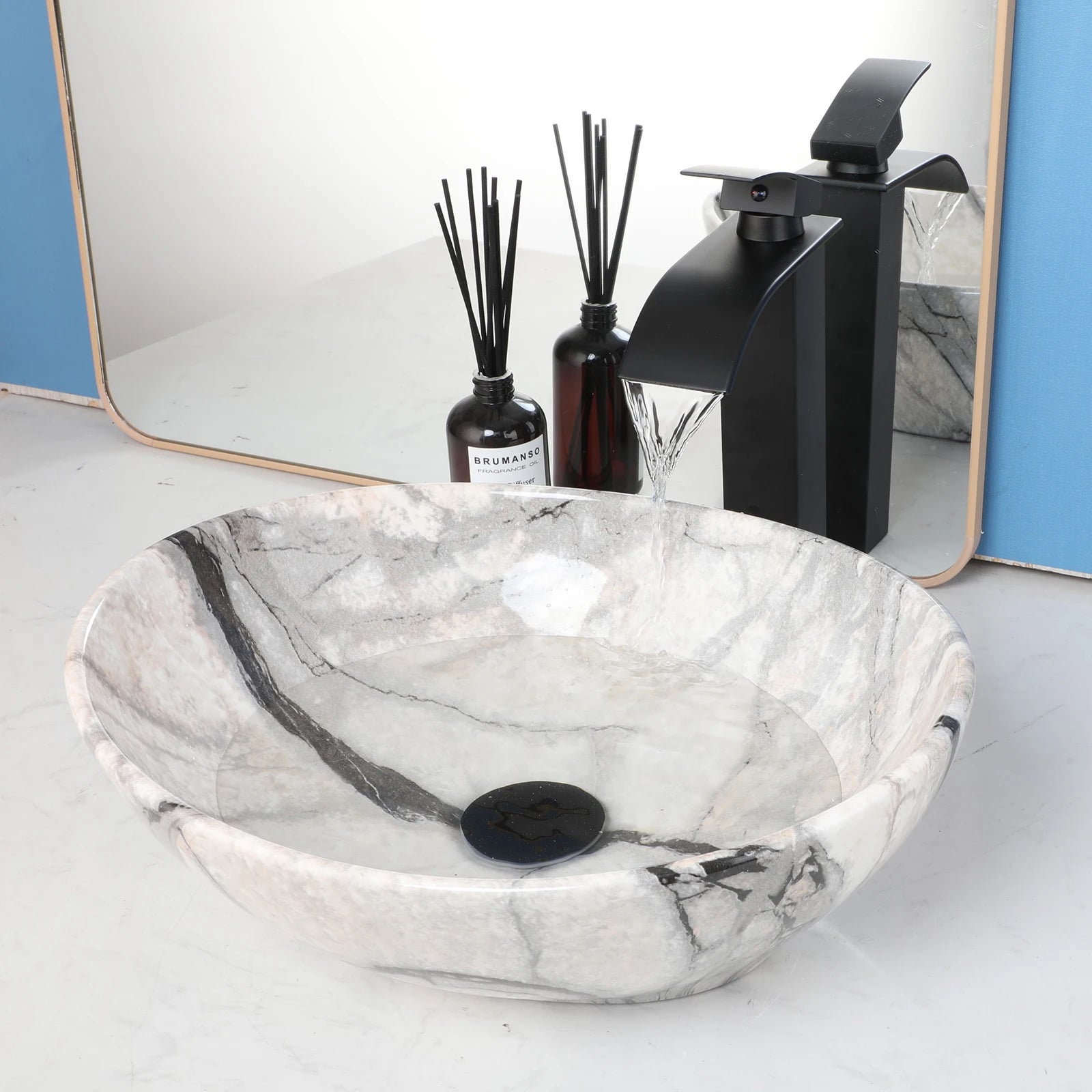 Hand - Painted Ceramic Sink - Caleto