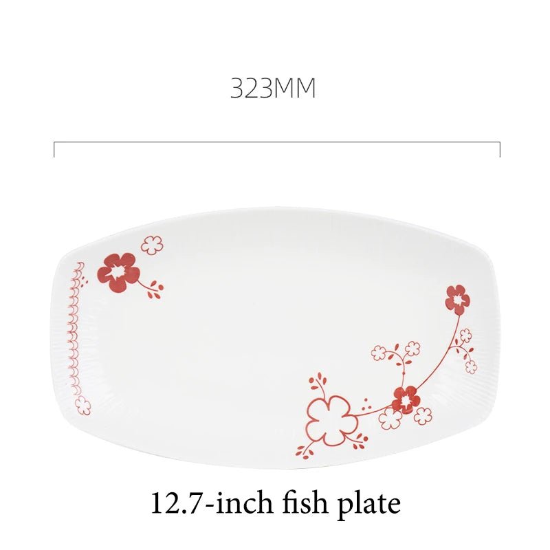 Floral Ceramic Dinner Set - Caleto