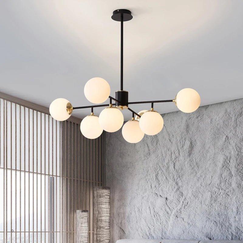 Modern Glass Chandelier - Caleto