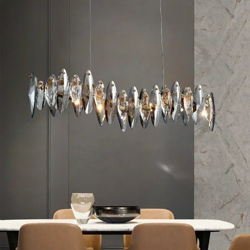 VividLuxe Glass Chandelier - Caleto