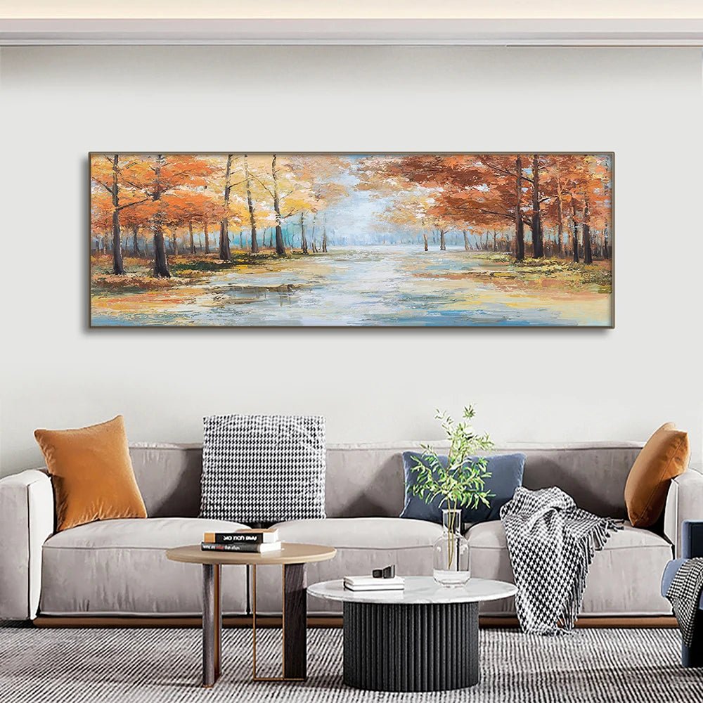 Rainy City Street Canvas - Caleto