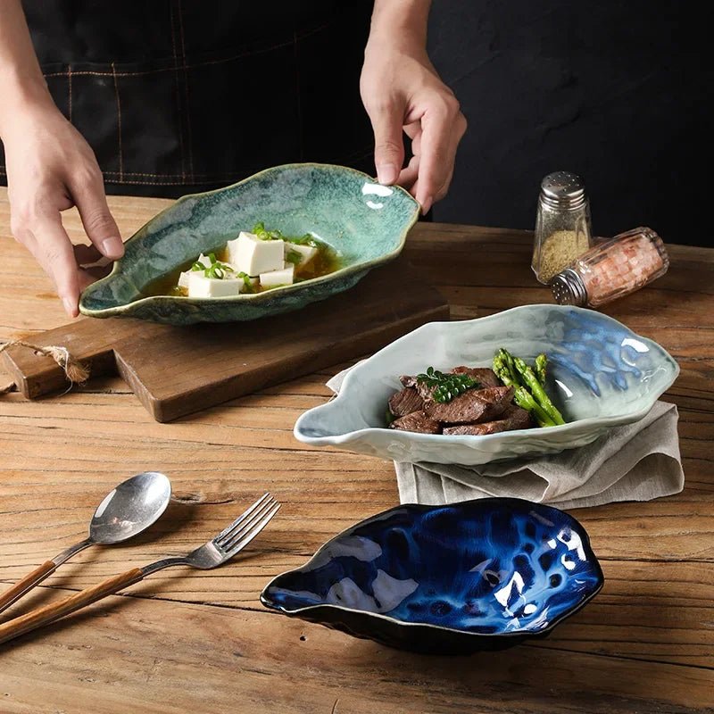 Kiln Ceramic Oyster Tray - Caleto