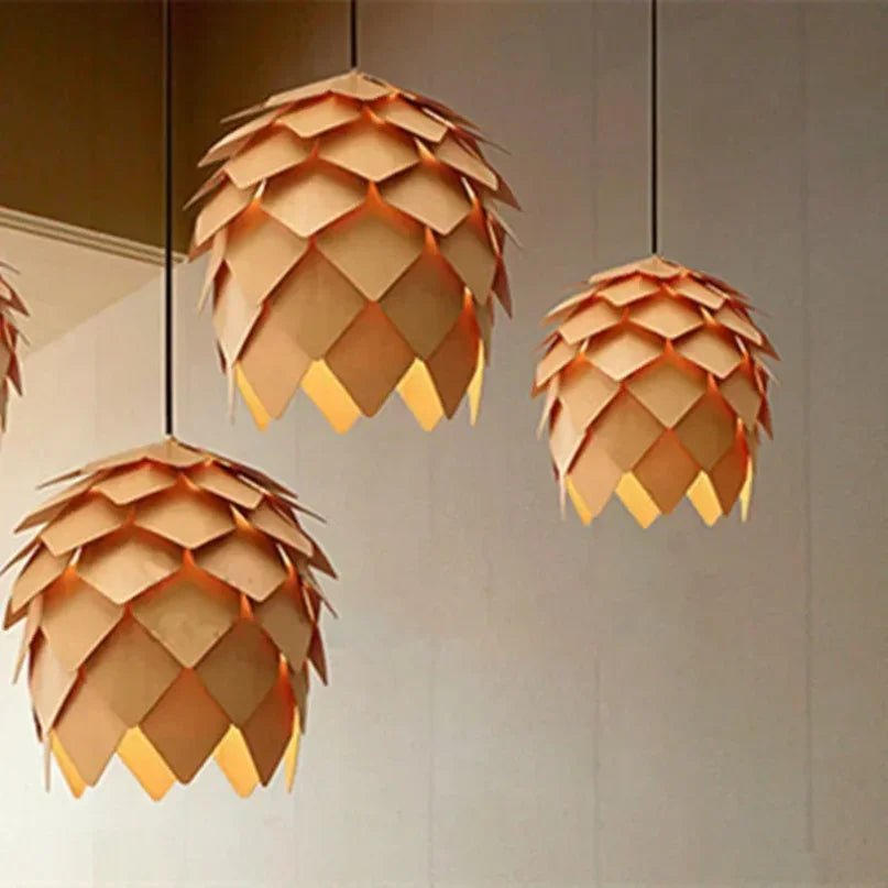 Nordic Wooden Pendant Light - Caleto