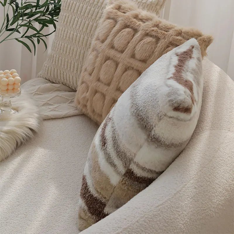 Double - Sided Plush Pillow Cover - Caleto