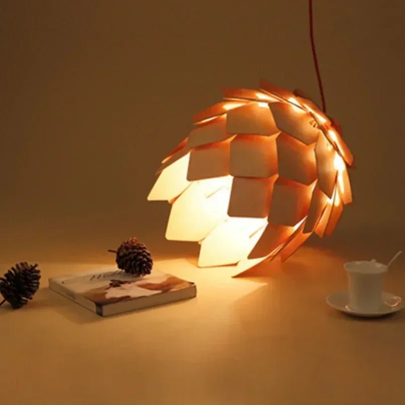 Nordic Wooden Pendant Light - Caleto