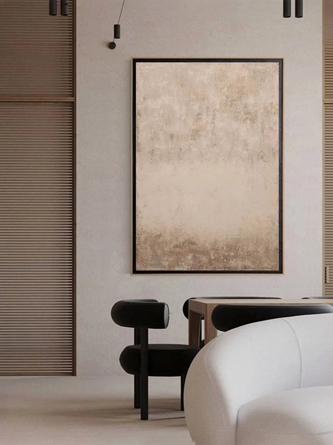 Brown Abstract Textured Art - Caleto