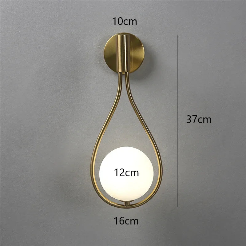 Luxury Glass Wall Sconce - Caleto