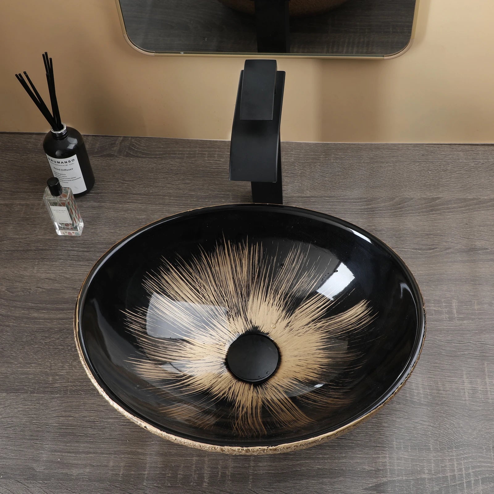 Hand - Painted Ceramic Sink - Caleto