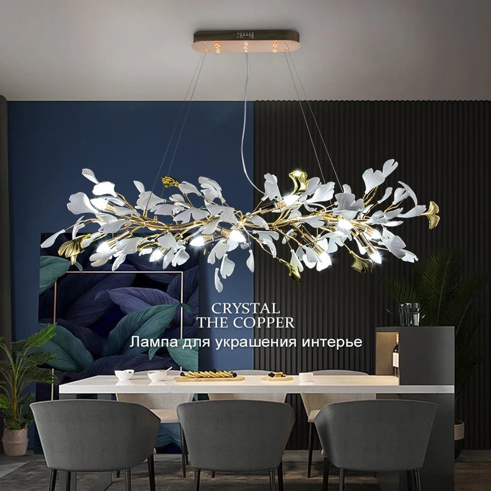 Ginkgo Leaves LED Chandelier - Caleto