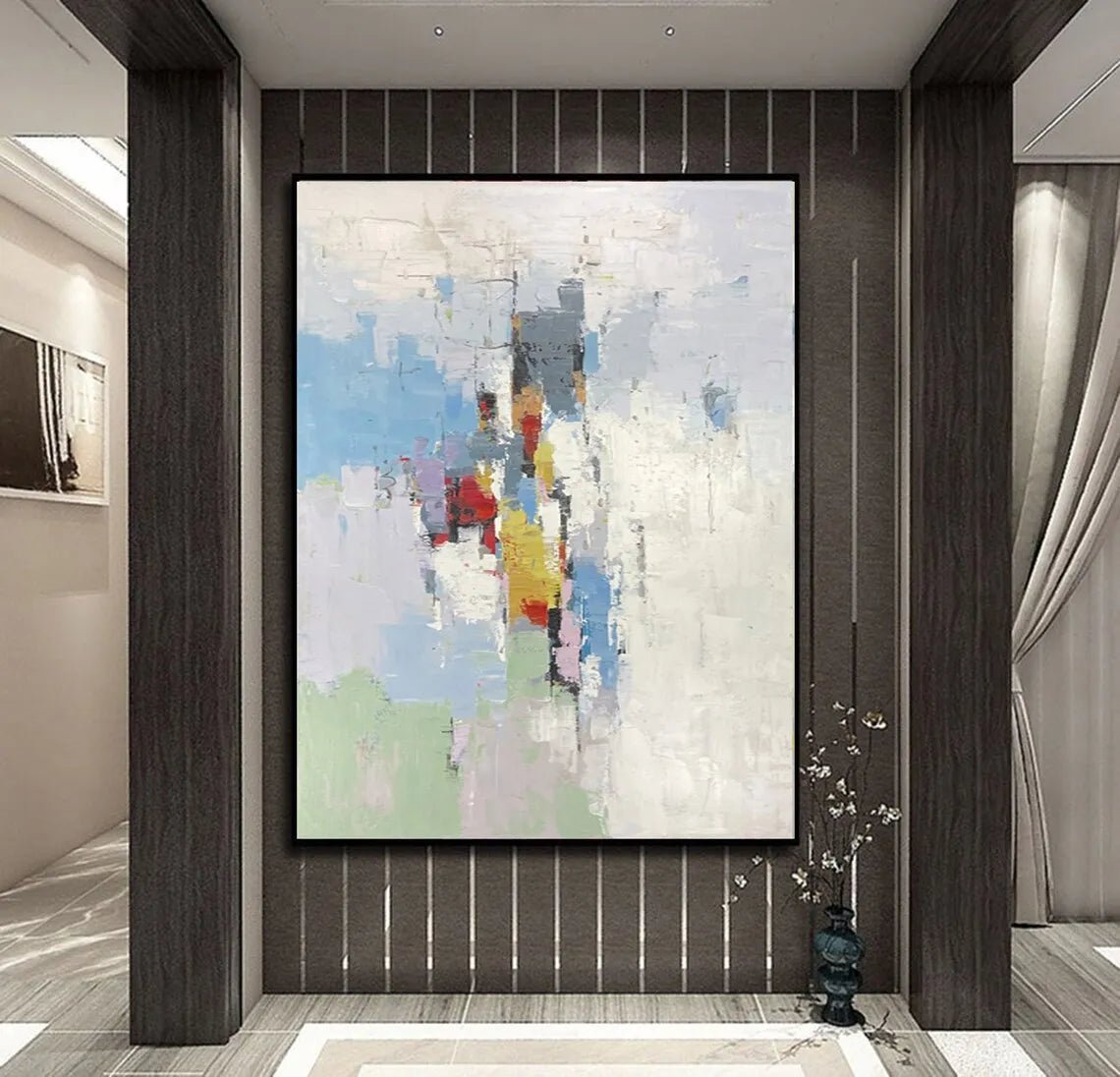 Brown Abstract Textured Art - Caleto