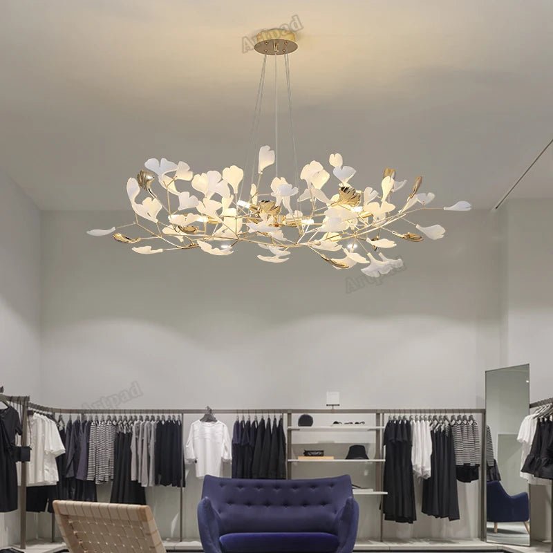Ginkgo Leaves LED Chandelier - Caleto