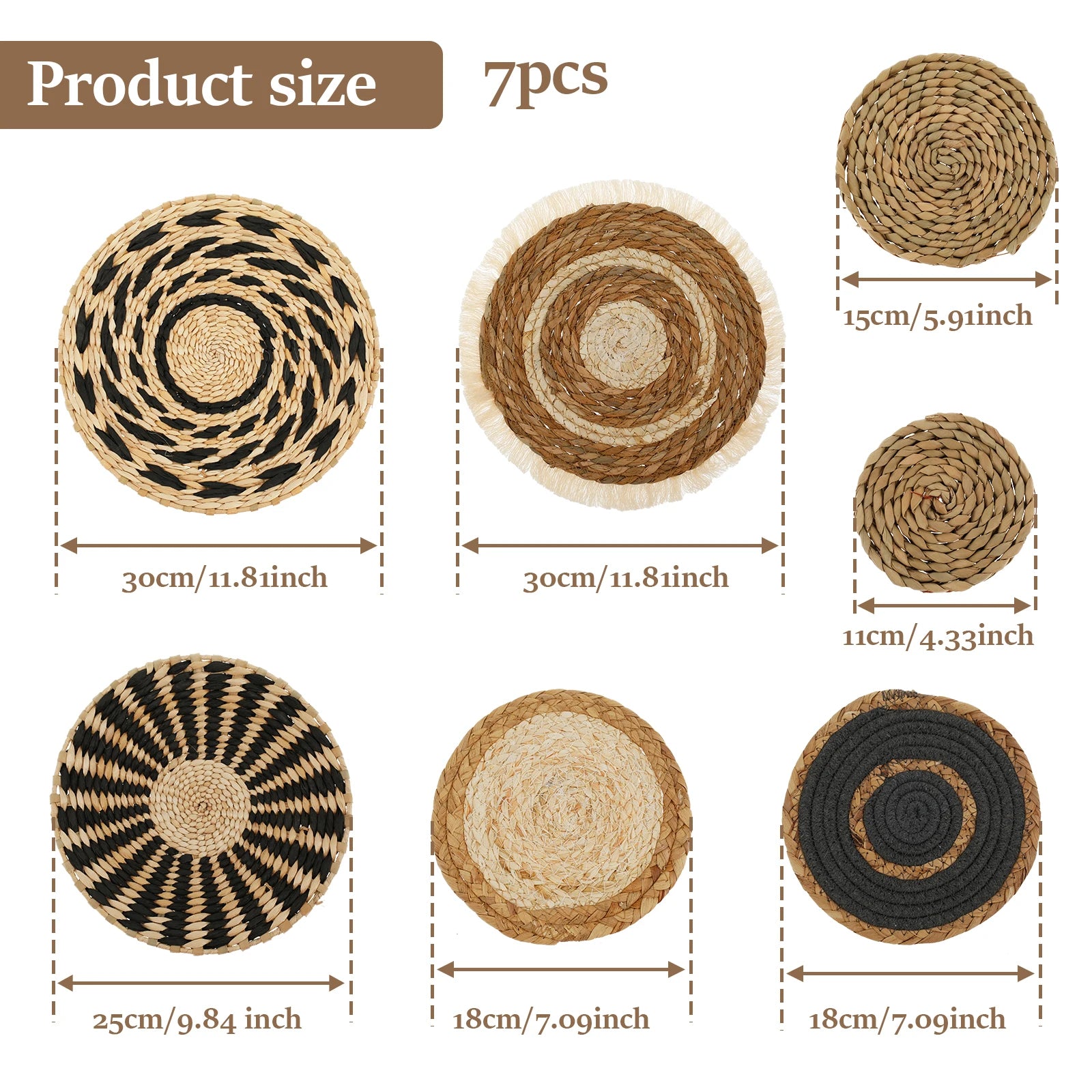 Boho Wall Basket Decor - Caleto