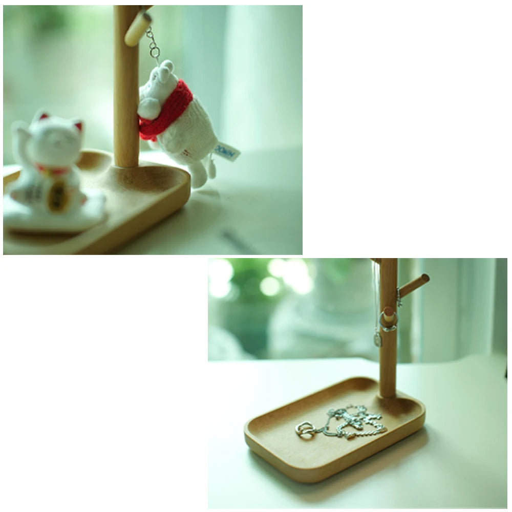 Smart Wooden LED Shelf Lamp