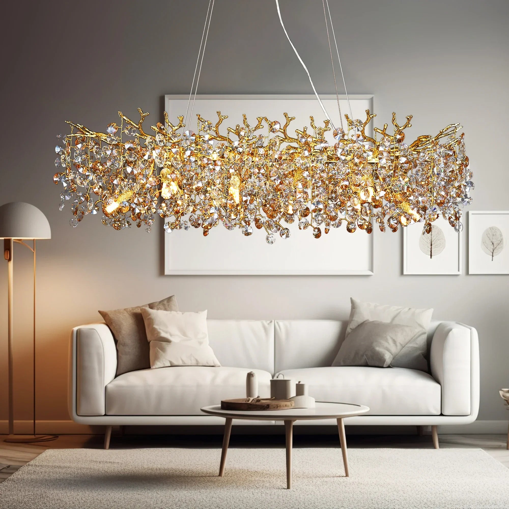 Sunflower Crystal Chandelier - Caleto