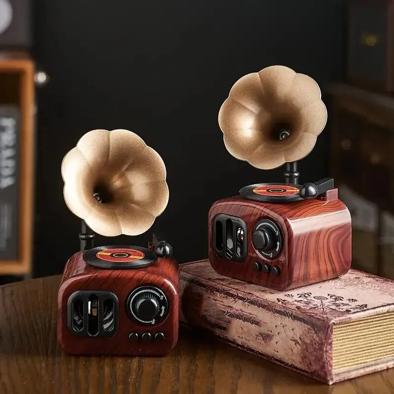 Vintage Gramophone Music Box - Caleto