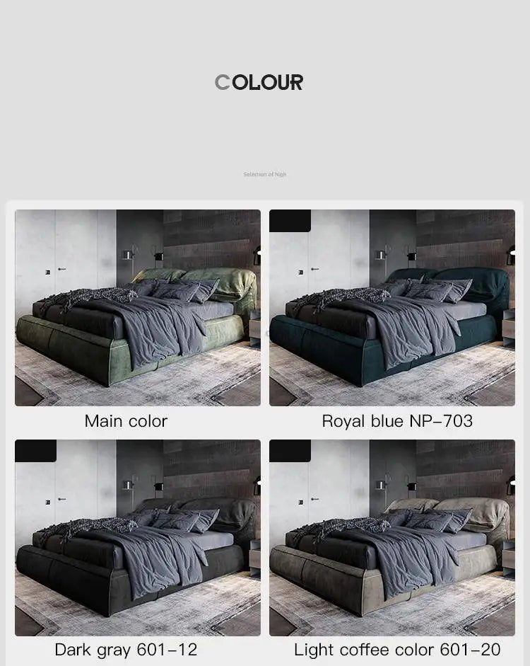 Modern Wooden Bed Frame - Caleto