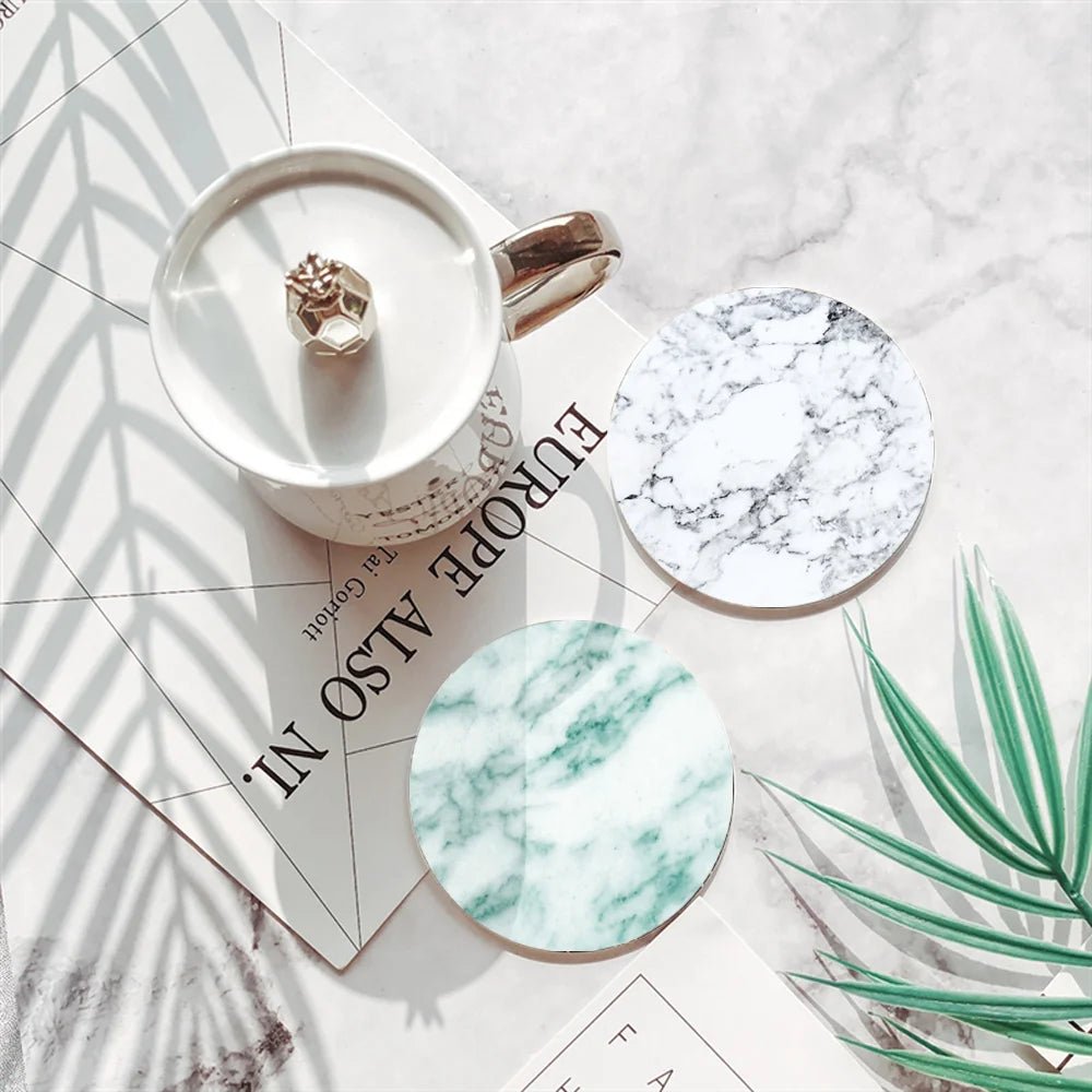 Marble Ceramic Coasters - Caleto