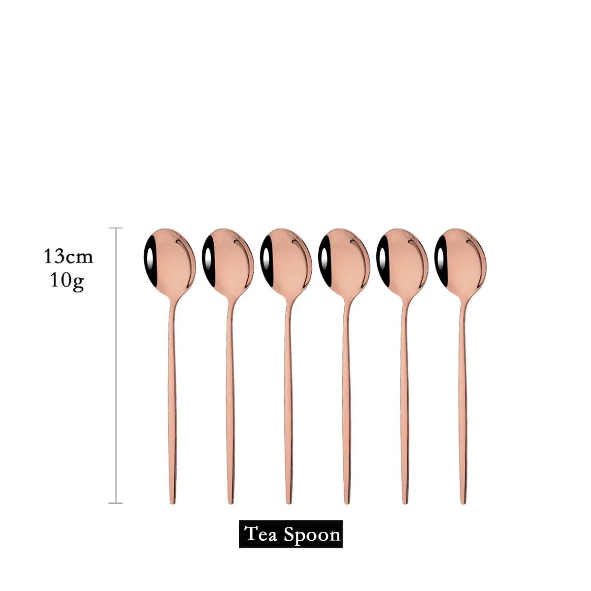 Gold Stainless Spoon Set - Caleto