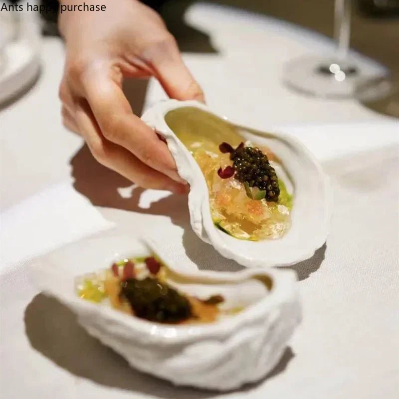 Minimalist Ceramic Snack Plate - Caleto